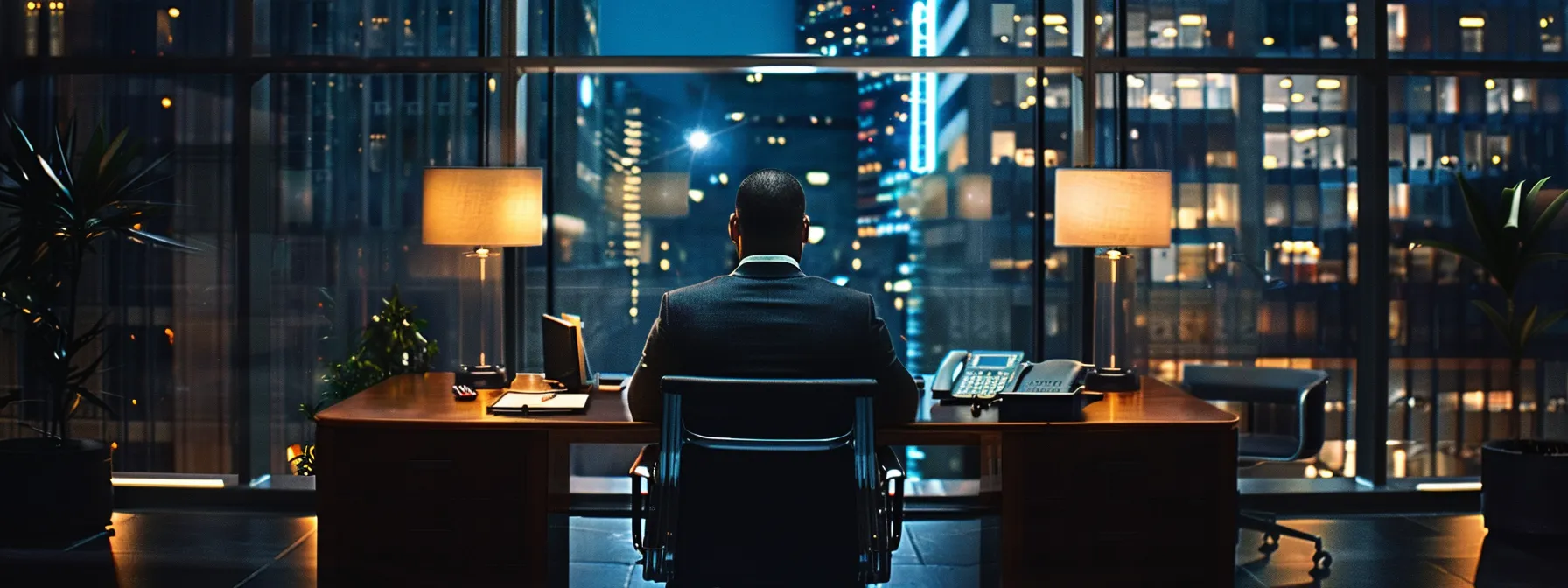 a sophisticated office setting featuring a confident financial advisor presenting a detailed wealth management strategy on a sleek digital interface, emphasizing professionalism and expertise in high-net-worth estate planning.